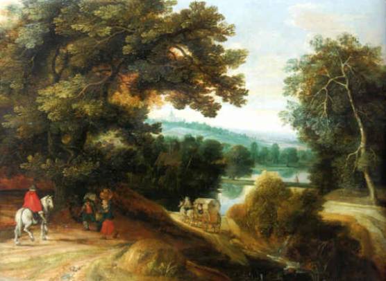 Jacques d'Arthois - Peasants Returning from Market