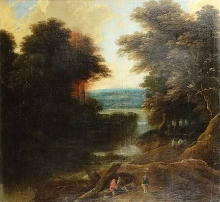 Jacques d'Arthois - Animated Wooded Landscape