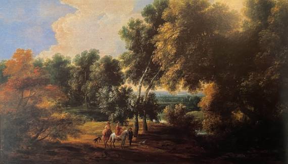Jacques d'Arthois - Flemish Wooded Landscape with Riders