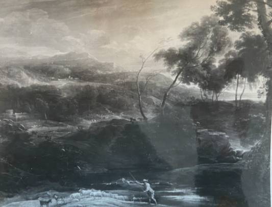 Jacques d'Arthois - Montainous Landscape with a Shepherd and his Flock Crossing a Ford