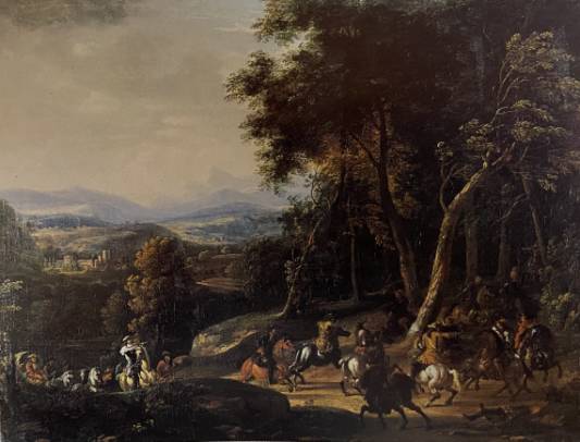 Jacques d'Arthois - Travellers Attacked by Brigands