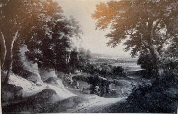 Jacques d'Arthois - Wooded Landscape with Travellers in a Sunken Road