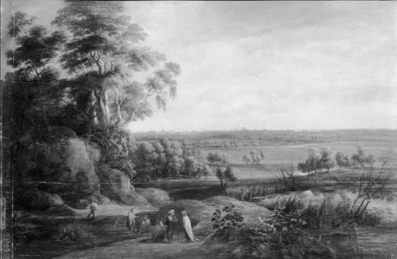 Jacques d'Arthois - Extensive Landscape with Figures