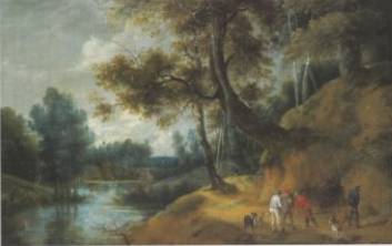 Jacques d'Arthois - Wooded Landscape with a House near a Pond