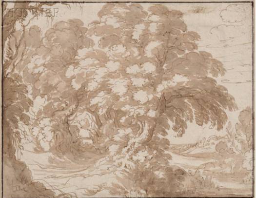 Jacques d'Arthois - A Road Passing Trough a Wood