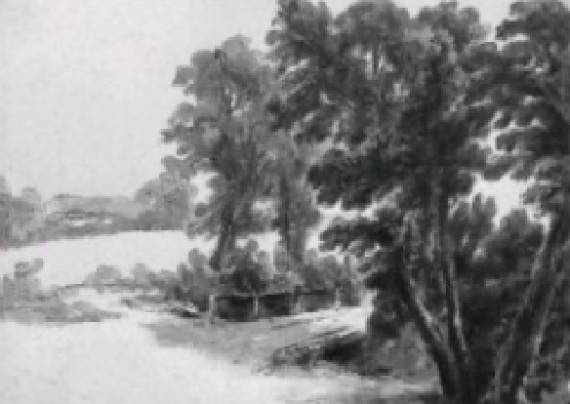 Jacques d'Arthois - Landscape with Trees and Bridge