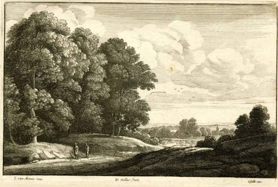 Jacques d'Arthois - Two Men beside a Wood (II)