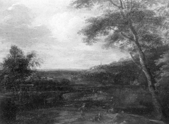 Jacques d'Arthois - Landscape with Two Figures in the Foreground