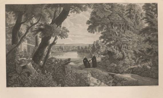 Jacques d'Arthois - Landscape with Francisco de Borja (1777-1828)