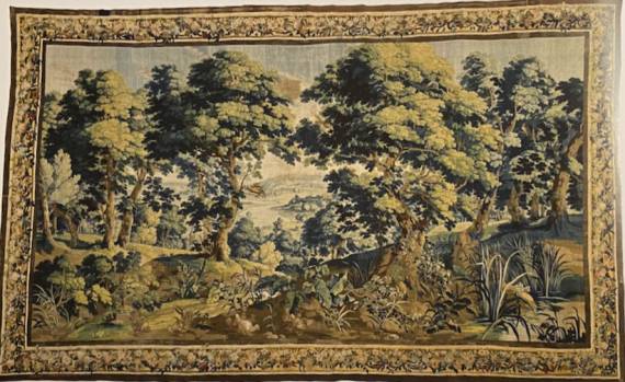 Jacques d'Arthois - Woodland Landscape with Chickens