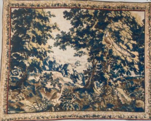 Jacques d'Arthois - Landscape with Peacocks