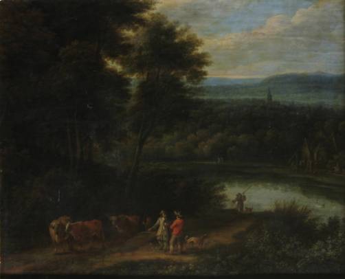 Jacques d'Arthois - Wooded Landscape with a River