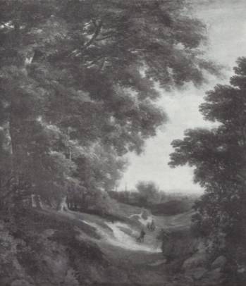 Jacques d'Arthois - Landscape with a Track at Forest Edge
