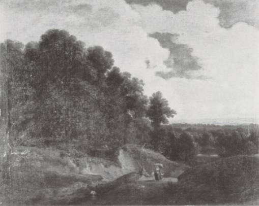 Jacques d'Arthois - An Extensive Wooded Landscape with Peasants on a Path