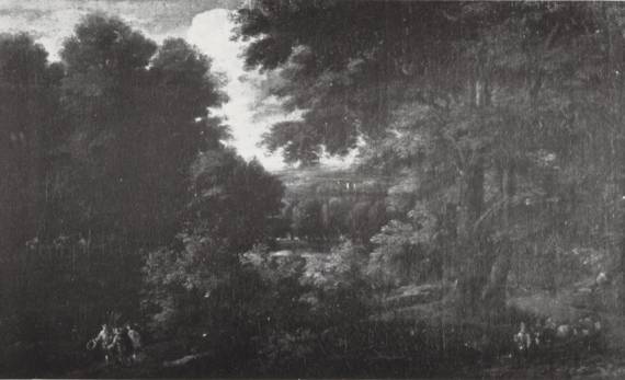 Jacques d'Arthois - An Extensive Wooded Landscape, with Peasants on a Path