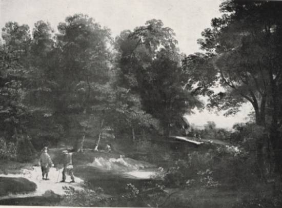 Jacques d'Arthois - Wooded Landscape with Travellers on a Road by a Stream