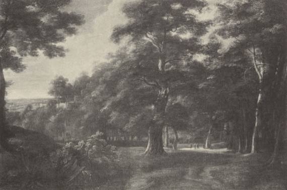 Jacques d'Arthois - Wooded Landscape with Distant Figures