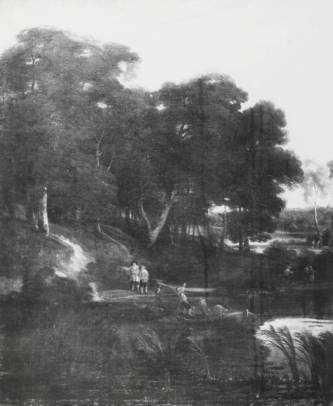 Jacques d'Arthois - Wooded Landscape with Figures and a Rowboat