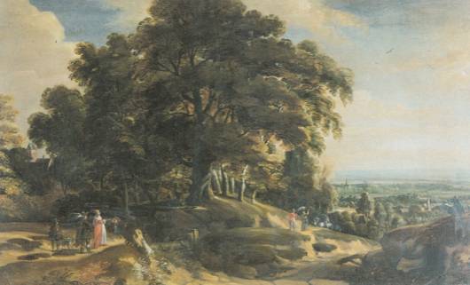 Jacques d'Arthois - Landscape with Figures
