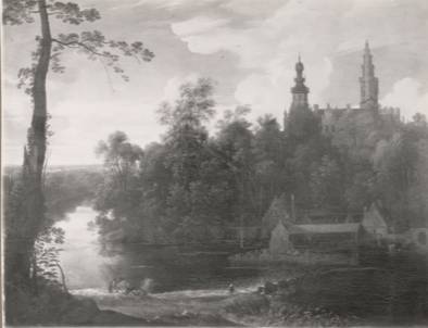 Jacques d'Arthois - The Nassau Palace in Brussels