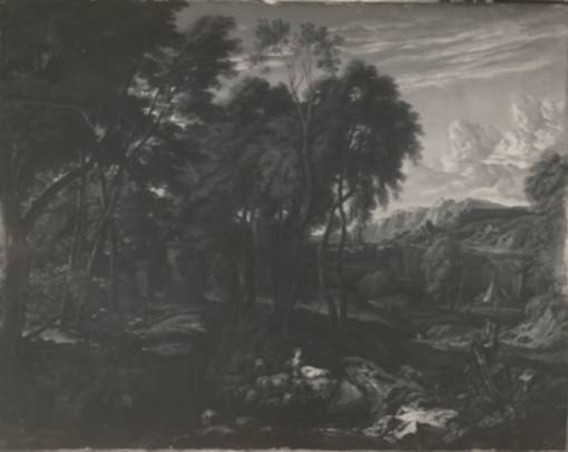 Jacques d'Arthois - Herder and Flock in a Wooded and Montainous Landscape