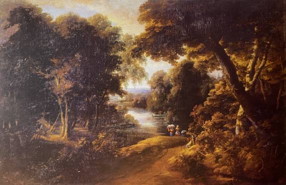 Jacques d'Arthois - Landscape with Three Carriers