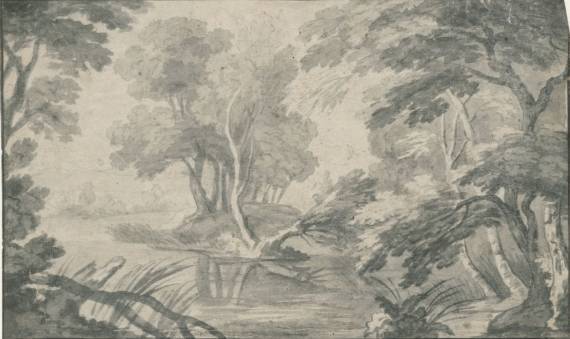 Jacques d'Arthois - Wooded Landscape with Pond