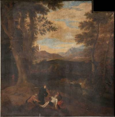 Jacques d'Arthois - Landscape with Saint Amandus