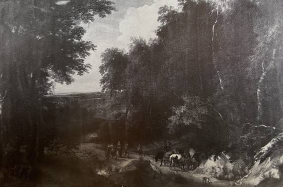Jacques d'Arthois - Wooded Landscape with Travellers and Cattle
