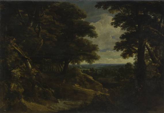 Jacques d'Arthois - Landscape with a Hunter