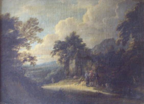 Jacques d'Arthois - Landscape with Hunters