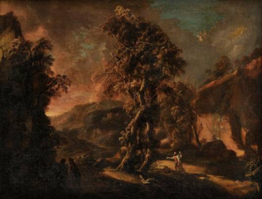 Jacques d'Arthois - Landscape with a Waterfall
