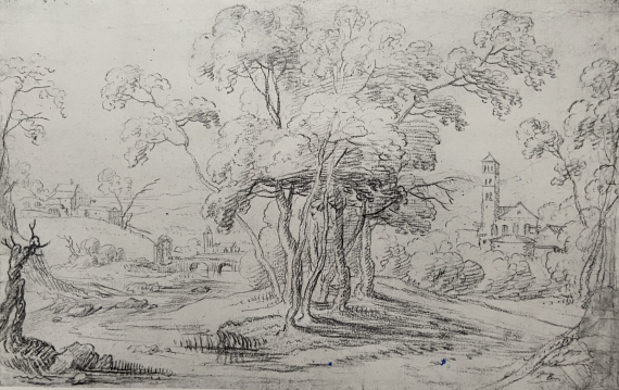 Bouquet of Trees with Buildings in the Distance