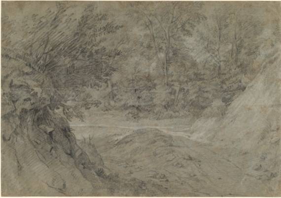Jacques d'Arthois - Driveway in a Wood