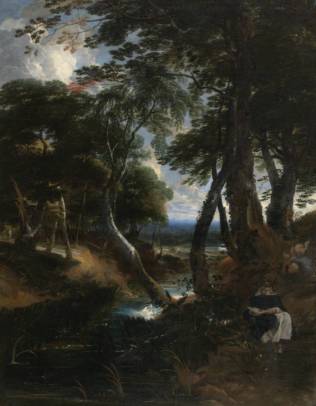 Jacques d'Arthois - Wooded Landscape with Sint Dominic