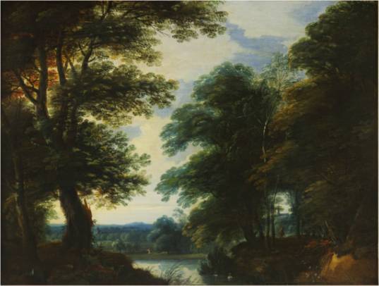 Jacques d'Arthois - A River in a Wooded Landscape