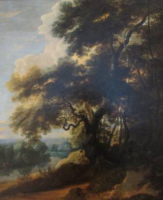 Jacques d'Arthois - Wooded Landscape with a River