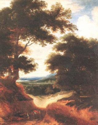 Jacques d'Arthois - Landscape with Peasant and Donkey