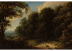 Work 1131: The Sonian Forest with Travellers on a Path