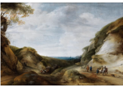 Work 183: Mountain Landscape with Travellers and Hunting Party