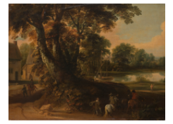Work 1018: Landscape with a Group of Trees at the Shore of a Lake