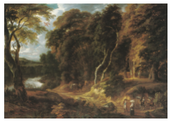 Work 6231: Travellers on a Road at the Edge of a Wood