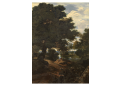 Work 6304: Landscape with a Large Tree and a Fisherman