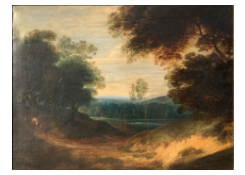Work 6330: Wooded Landscape with a Horseman and a Pedestrian in a Sunken Road