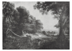 Work 6479: Wooded Landscape with a Village in the Background