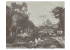 Work 6838: Wooded Landscape with Women Bathing