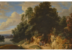 Work 7064: Landscape with Passers-by and a Dog